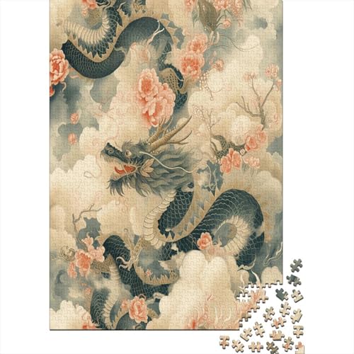 Drache Puzzle 1000 Teile - Puzzle Für Erwachsene, Puzzle, Puzzlespiel Erwachsenen Puzzlespiel Puzzel 1000pcs (75x50cm) von KKOLASXZE