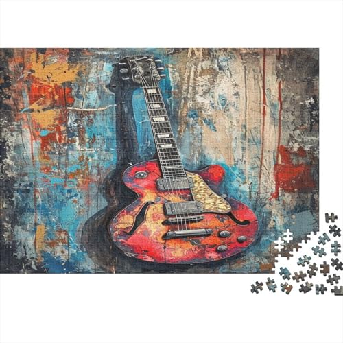 Gitarre Puzzle 1000 Teile Erwachsene, Puzzlespiel Jigsaw Puzzles Erwachsenen Puzzlespiel Puzzel 1000pcs (75x50cm) von KKOLASXZE