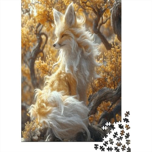 Jungle Fuchs Puzzle 1000 Teile Erwachsener Kniffel Spaß Für Die Ganze Familie - Abwechslungsreiche 1000 Puzzleteilige Motive Puzzle Erwachsene, Puzzel 1000pcs (75x50cm) von KKOLASXZE