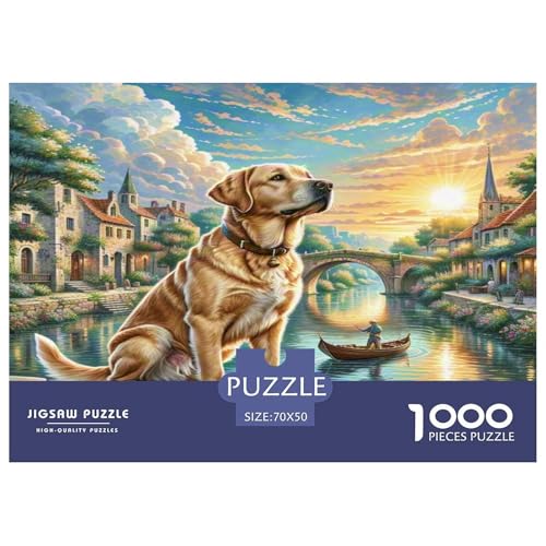 Labrador Retriever Puzzles 1000 Teile Schwer Puzzle Spielzeug Lernspiel Impossible Herausforderungsspielzeug Für Erwachsene Und Kinder Ab 12 Jahren 70x50cm/1000pcs Labrador Retriever Puzzles 1000 Teile Schwer Puzzle Spielzeug Lernspiel Impossible Herausforderungsspielzeug Für Erwachsene Und Kinder Ab 12 Jahren 70x50cm/1000pcs von KKOLASXZE