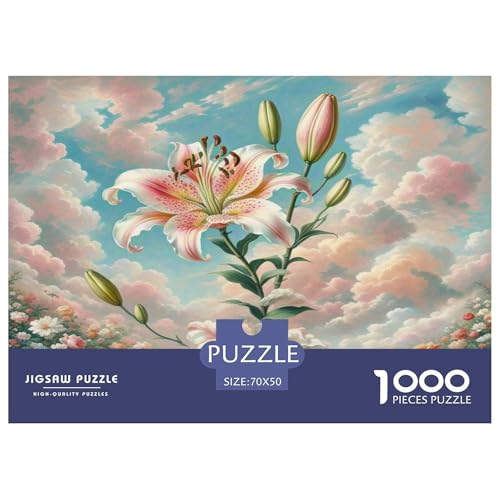 Lilie Puzzle 1000 Teile Schwer Puzzle Spielzeug Lernspiel Impossible Herausforderungsspielzeug Für Erwachsene Und Kinder Ab 14 Jahren 70x50cm/1000pcs Lilie Puzzle 1000 Teile Schwer Puzzle Spielzeug Lernspiel Impossible Herausforderungsspielzeug Für Erwachsene Und Kinder Ab 14 Jahren 70x50cm/1000pcs von KKOLASXZE
