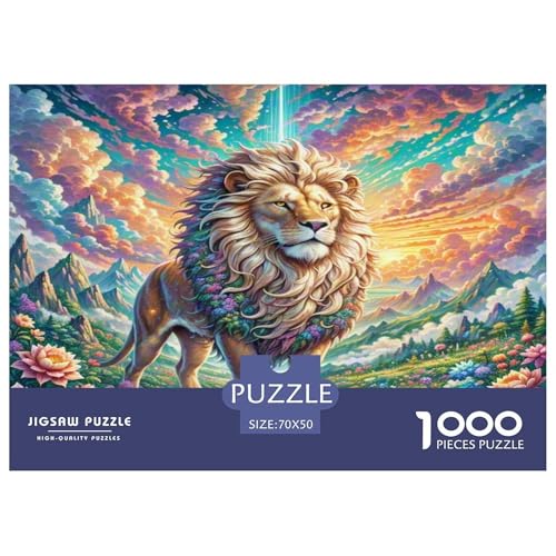 Löwen Puzzles 1000 Teile Schwer Puzzle Spielzeug Lernspiel Impossible Herausforderung Spielzeug Für Erwachsene Und Kinder Ab 14 Jahren 70x50cm/1000pcs Löwen Puzzles 1000 Teile Schwer Puzzle Spielzeug Lernspiel Impossible Herausforderung Spielzeug Für Erwachsene Und Kinder Ab 14 Jahren 70x50cm/1000pcs von KKOLASXZE