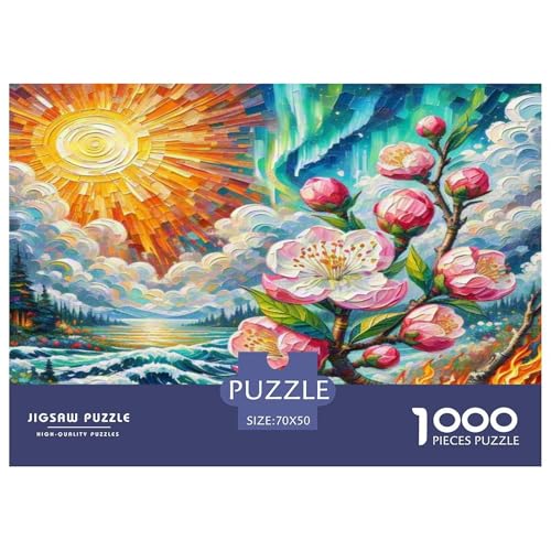 Pfirsichblüte Puzzle 1000 Teile Schwer Puzzle Spielzeug Pädagogisches Spiel Impossible Herausforderung Spielzeug Für Erwachsene Und Kinder in Bewährter 70x50cm/1000pcs Pfirsichblüte Puzzle 1000 Teile Schwer Puzzle Spielzeug Pädagogisches Spiel Impossible Herausforderung Spielzeug Für Erwachsene Und Kinder in Bewährter 70x50cm/1000pcs von KKOLASXZE
