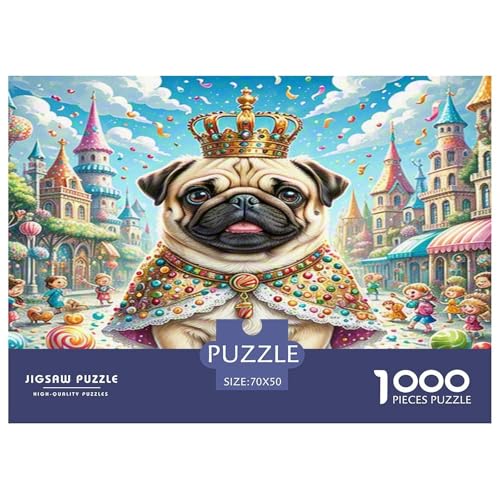 Pug Puzzles 1000 Teile Schwer Puzzle Spielzeug Pädagogisches Spiel Impossible Herausforderung Spielzeug Für Erwachsene Kinder 70x50cm/1000pcs Pug Puzzles 1000 Teile Schwer Puzzle Spielzeug Pädagogisches Spiel Impossible Herausforderung Spielzeug Für Erwachsene Kinder 70x50cm/1000pcs von KKOLASXZE