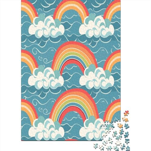 Regenbogen Puzzlespiel 1000 Teile Jigsaw Puzzle 1000 Puzzle FüR Erwachsene Kinder Senioren Erwachsenen Puzzlespiel Puzzel 1000pcs (75x50cm) von KKOLASXZE