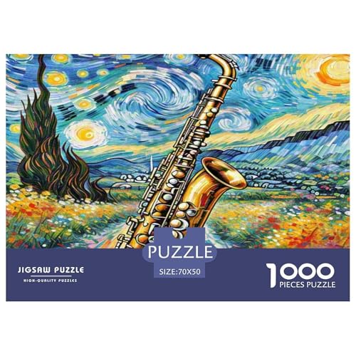 Saxofon Puzzles 1000 Teile Schwer Puzzle Spielzeug Lernspiel Impossible Herausforderung Spielzeug Für Erwachsene Und Kinder Ab 14 Jahren 70x50cm/1000pcs Saxofon Puzzles 1000 Teile Schwer Puzzle Spielzeug Lernspiel Impossible Herausforderung Spielzeug Für Erwachsene Und Kinder Ab 14 Jahren 70x50cm/1000pcs von KKOLASXZE