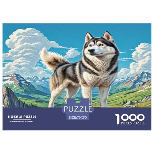 SibIrischer Husky Puzzles 1000 Teile Schwer Puzzle Spielzeug Pädagogisches Spiel Impossible Herausforderung Spielzeug Für Erwachsene Kinder 70x50cm/1000pcs SibIrischer Husky Puzzles 1000 Teile Schwer Puzzle Spielzeug Pädagogisches Spiel Impossible Herausforderung Spielzeug Für Erwachsene Kinder 70x50cm/1000pcs von KKOLASXZE
