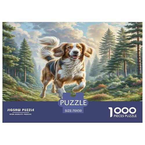 Welischer Springer Spaniel Puzzle 1000 Teile Schwer Puzzle Spielzeug Pädagogisches Spiel Impossible Herausforderungsspielzeug Für Erwachsene Und Kinder in Bewährter 70x50cm/1000pcs Welischer Springer Spaniel Puzzle 1000 Teile Schwer Puzzle Spielzeug Pädagogisches Spiel Impossible Herausforderungsspielzeug Für Erwachsene Und Kinder in Bewährter 70x50cm/1000pcs von KKOLASXZE