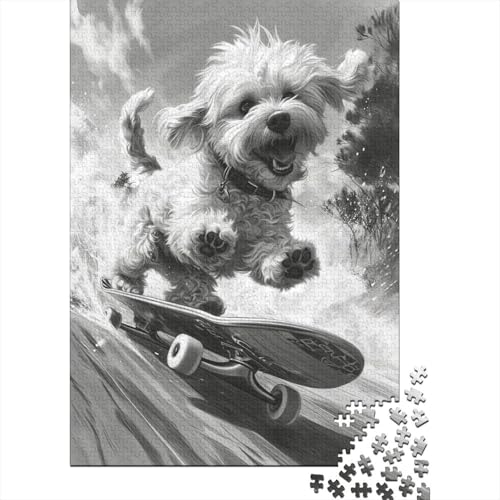 Yorkshire Terrier Puzzlespiel 1000 Teile Puzzle Für Erwachsene Und Kinder Ab 14 Jahren, Erwachsenen Puzzlespiel Puzzel 1000pcs (75x50cm) von KKOLASXZE