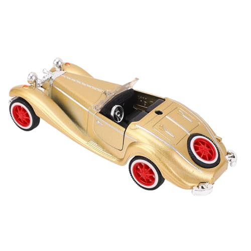 1:32 Maßstab Vintage Cabrio Auto Modell Legierung Druckguss Modellauto Spielzeug für Kinder Geburtstagsgeschenk (Gold) von KKPLZZ