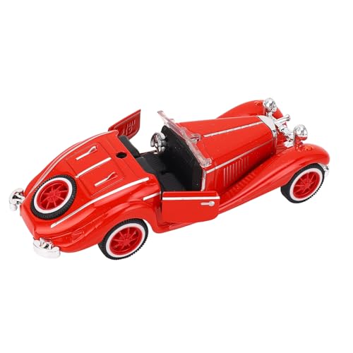 1:32 Maßstab Vintage Cabrio Auto Modell Legierung Druckguss Modellauto Spielzeug für Kinder Geburtstagsgeschenk (Rot) von KKPLZZ