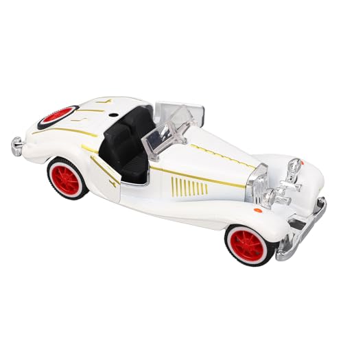 1:32 Maßstab Vintage Cabrio Auto Modell Legierung Druckguss Modellauto Spielzeug für Kinder Geburtstagsgeschenk (Weiß) von KKPLZZ