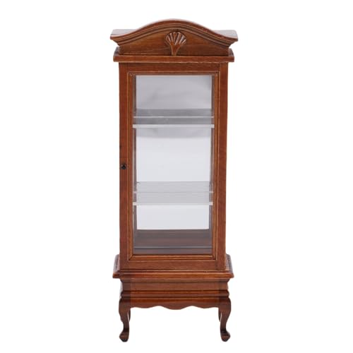 KKPLZZ 1:12 Skala Dollhouse Möbelkabinett, Miniatur -Bücherregal mit Erz -Top, Realistisches Birkenholz -Display -Regal für Puppenhauszubehör KKPLZZ 1:12 Skala Dollhouse Möbelkabinett, Miniatur -Bücherregal mit Erz -Top, Realistisches Birkenholz -Display -Regal für Puppenhauszubehör von KKPLZZ