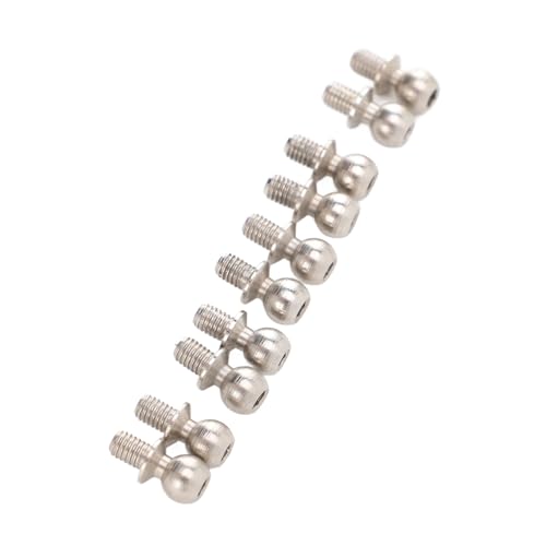 KKPLZZ 10PCS Kugelkopfschraube Ersatz Kugelkopfschraube Verschluss WLtoys 144001 144002 144010 124010 124008 124007 RC Auto von KKPLZZ