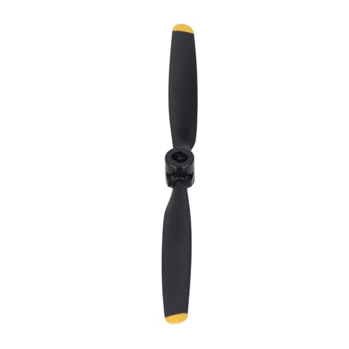 KKPLZZ RC Flugzeug Propeller Kunststoff RC Flugzeug Segelflugzeug Propeller Ersatz für WLtoys XK A300.0009.001 Ersatzteil Schwarz und Gelb von KKPLZZ