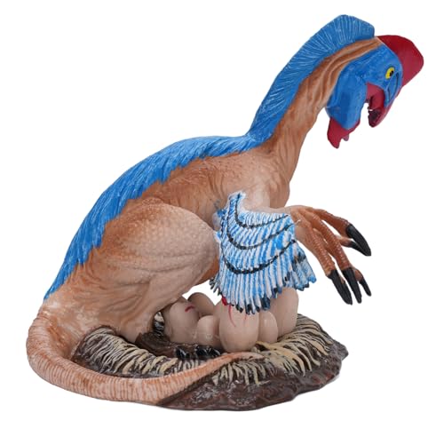 Oviraptor Dinosaurierspielzeug Realistischer Dinosaurier Lebensechter Detaillierter Bildungsdino -Modell für Kinder (Blau) von KKPLZZ