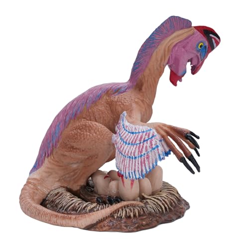 Oviraptor Dinosaurierspielzeug Realistischer Dinosaurier Lebensechter Detaillierter Bildungsdino -Modell für Kinder (Rosa) von KKPLZZ