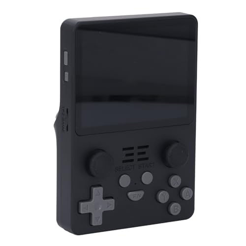 RGB20S Handheld-Retro-Spielekonsole, 3,5 Zoll IPS-Bildschirm, 640 X 480, Tragbarer Game-Player, 3500 MAh Akku, Schwarz (128G) von KKPLZZ