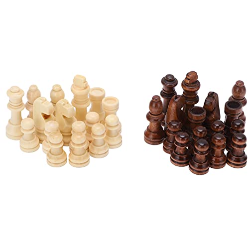Turnierschachspiel aus Holz 13×10×4 Holzschach Gelegenheitsspielzeug Intellektuelles Spiel und Erwachsene aus Holz aus Holz von KKPLZZ