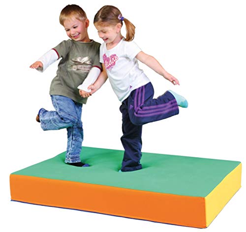 KL-Toys Hüpfpolster mit innenliegendem Federkern / trampolinartiger Hüpfeffekt / Maße: 113 x 75 x 17 cm / belastbar bis: max. 100 kg / 3+ von KL-Toys