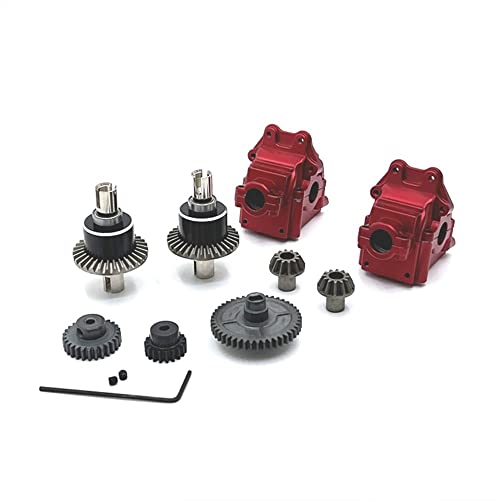 KLAPR For 124007 124017 124019 144001 144010 144002 RIaarIo XDKJ-001 XDKJ-006 AM -X12 RC Car Parts Metal Upgrade Assembly Set (Rosso) von KLAPR