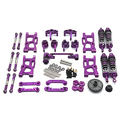 KLAPR Für WLtoys 124007 124017 124019 144001 RIaarIo XDKJ-001 XDKJ-006 AM-X12 RC Autoteile Metall Upgrade und Modifikation Zubehör (Farbe: E) von KLAPR