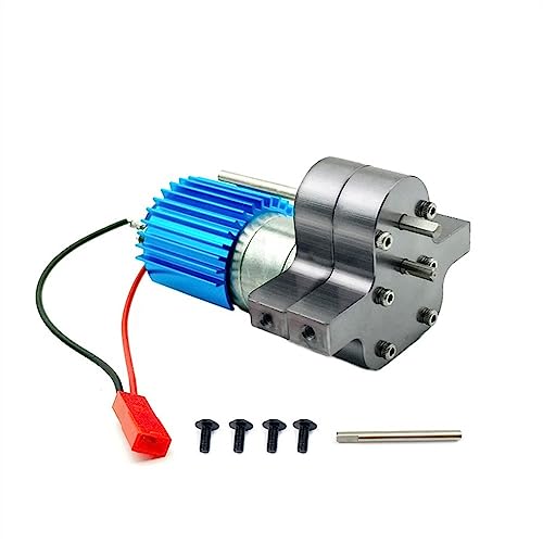 KLAPR Metall 370 Motor Getriebe Getriebe for WPL C14 C24 B24 B36 MN D90 D99 MN99S RC Auto Upgrades Teile Zubehör Spielzeug-Ersatzzubehör (Color : Titanium) von KLAPR