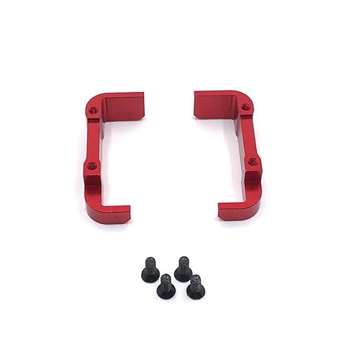 KLAPR Metall-Batteriehalter für 144010 144001 144002 124016 124017 124018 124019 RC Autoteile (Rosso) von KLAPR