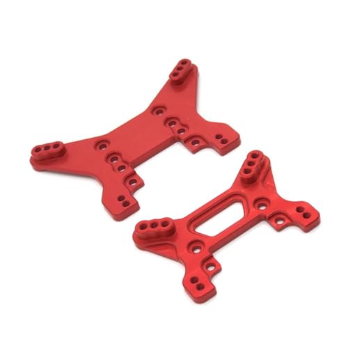 KLAPR Metall-Stoßdämpferhalterungen für 1/10 104001 104002 RC Autoteile (Rosso) von KLAPR