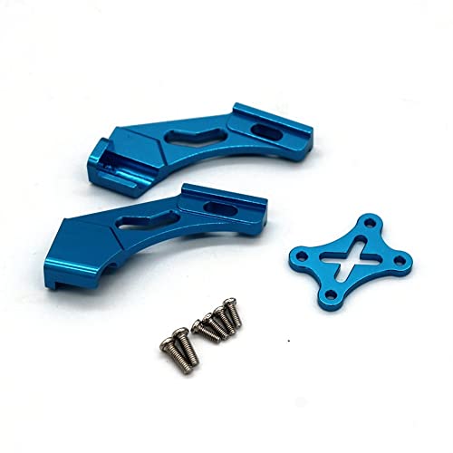 KLAPR Metall Upgrade Teile Heckspoiler für Wltoys 144001 144010 124017 124019 RC RC Auto Ersatzzubehör (Farbe: Blau) von KLAPR