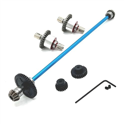 KLAPR Metall verbessertes Differential, Getriebemontage, für 1/12 124016 124017 124018 124019 124007 124008 RC Autoteile (Himmelblau) von KLAPR