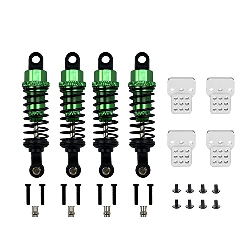 KLAPR Ölgefüllter Metallabsorber mit Turm für C14 C24 MN D90 D91 MN99 99s RC Auto, verstellbare Upgrade-Teile, Grün, 4 Stück KLAPR Ölgefüllter Metallabsorber mit Turm für C14 C24 MN D90 D91 MN99 99s RC Auto, verstellbare Upgrade-Teile, Grün, 4 Stück von KLAPR