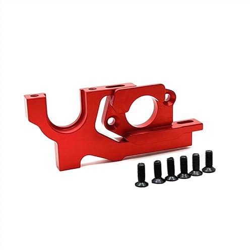 KLAPR Verstellbare Motorhalterung aus Metall für 1/10 104072 104001 104002 RC Auto-Ersatzteile (Rosso) von KLAPR