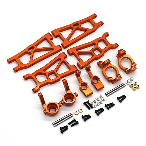 KLAPR ZD Racing DBX-10 1/10 RC Ferngesteuertes Autozubehör vorne und hinten Unterarm Lenkbecher C Sitz Hinterradsitz 5-teiliges Set RC Autozubehör (Farbe: Orange) von KLAPR