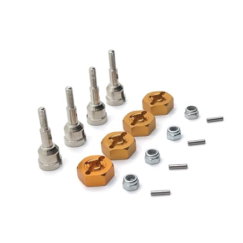 Metall-Upgrade-Tassen für Vorder- und Hinterachse, 12 mm, Adapter für 1/18 A949, A959, A969, A979, K929, RC-Autoteile (B) von KLAPR