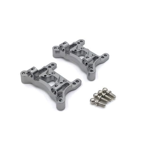 Stoßdämpferhalterungen aus Metall für WLtoys 1/18 A949 A959 A969 A979 K929 RC-Autoteile (dunkelgrau) von KLAPR