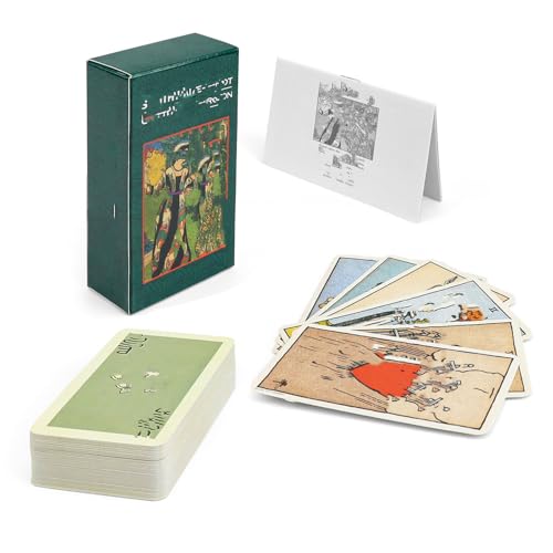 KLEHOPE Tarot Karten Set, Tarot Karten für Anfänger, 78 Schafkopfkarten, Tarot Cards English, Eine Wahrsagungsspielkarte für die Zukunft, die Sich für Zusammenkünfte Freunden Eignet von KLEHOPE