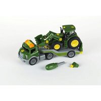 KLEIN 3908 Transporter mit John Deere Traktor von KLEIN