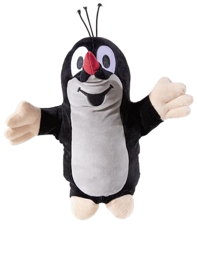 KLEINER MAULWURF 633865 Handspielpuppe, schwarz/grau von KLEINER MAULWURF