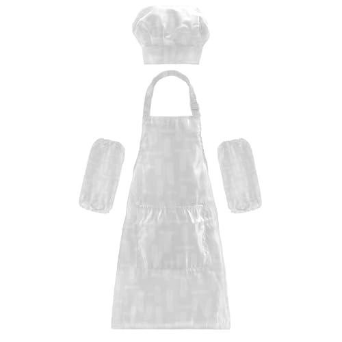 3-teiliges Kinder-Küchen-Set, verstellbar, nahtlos, (1) Malschürzen mit Taschen zum Kochen und Backen von 3–12 Jahren von KLL