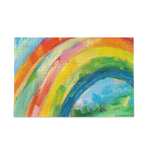 Charming Rainbow Jigsaw Puzzle Wooden Puzzles Funny Gifts for Aged 1000 Pieces von KLL