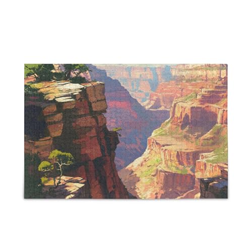 Grand Canyon Puzzle Holzpuzzles Schwierige Gehirn-Teaser für Alter 1000 Teile von KLL