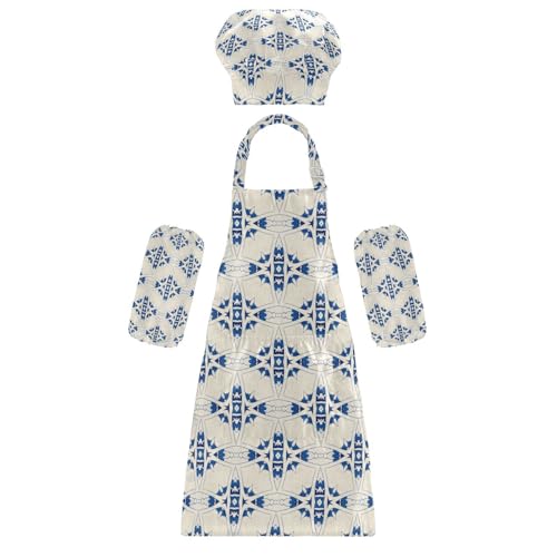 Grillschürzen für Kinder, funktionales Design, marineblau, 65 Stück, Kochschürzen-Set zum Kochen, Malen, Basteln, 3–12 Jahre von KLL