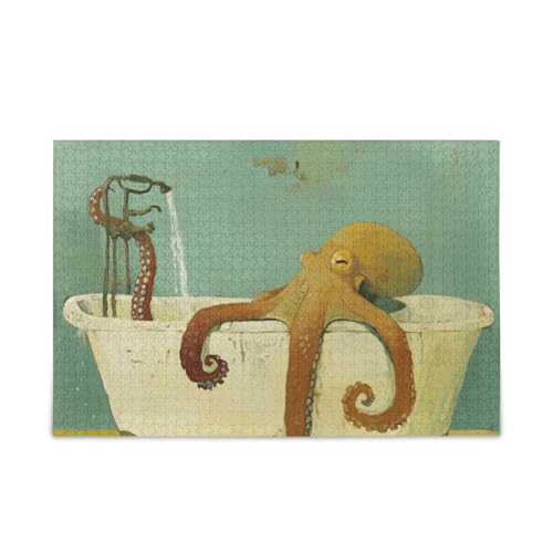 Große Tiere Meer Vintage Badewanne Puzzle Holzpuzzles Schwierige Gehirn-Teaser für Erwachsene 1000 Teile Große Tiere Meer Vintage Badewanne Puzzle Holzpuzzles Schwierige Gehirn-Teaser für Erwachsene 1000 Teile von KLL