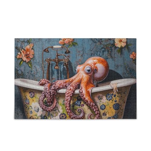 Große Tiere Meer Vintage Badewanne Puzzles Holz Puzzle Hard Brain Games für Erwachsene 1000 Teile Große Tiere Meer Vintage Badewanne Puzzles Holz Puzzle Hard Brain Games für Erwachsene 1000 Teile von KLL