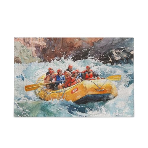 Rafting Colorado River Puzzle, Holzpuzzle, harte Geschenke für ältere Menschen, 1000 Teile von KLL