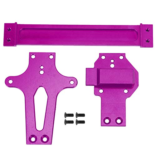 KLLJRFW RC Second Floor Board RC Ersatzteile Aluminiumlegierung Radio Tray Zubehör Kompatibel mit WLtoys 1/12 124019 RC Car (Purple) von KLLJRFW