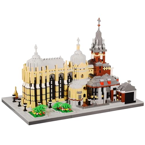 KLMEi Deutschland Mittelalterliche Architektur Mikro-Bausteine Kit 6650PCS Kirchenmodell Aachener Dom Modulare Miniatur-Bausteine Bausets für Erwachsene und Kinder ab 14 Jahren von KLMEi