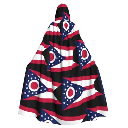 KLNBV Ohio State Flag Hooded Cloak: A Blend Of Fashion And Comfort von KLNBV