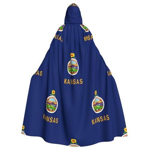 Kansas State Flag Hooded Cloak: A Blend Of Fashion And Comfort von KLNBV